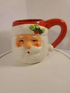 Pier 1 Large Handpainted Santa Claus Mug - Picture 1 of 17
