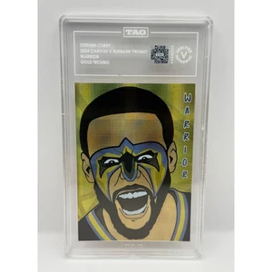 Stephen Curry 2024 Canvas X Burbank Promo Warrior Gold Techno /30 TAG Authentic - Picture 1 of 2