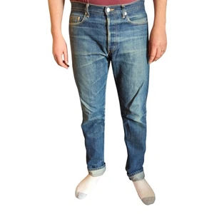 APC Tapered Leg Jeans Selvedge Denim Men's 33 Rigid Button Fly Dry - Picture 1 of 14