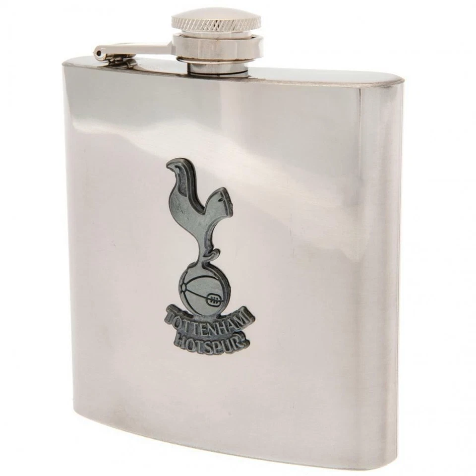 Tottenham Hotspur FC Spurs 6oz Stainless Steel Hip Flask Antique Style