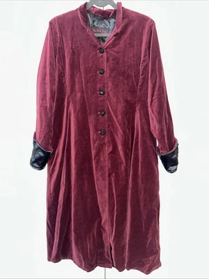 Disfraz Gótico Steampunk Granate Terciopelo Vampiro Cosplay El Ángel Oscuro Talla XXL Foto 1 de 4