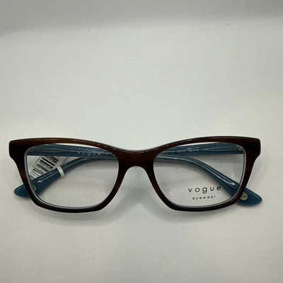 Vogue Gafas VO2714 2014 54-16-140 Diseñador Mujer Gafas Azul y Marrón M106 Foto 1 de 4