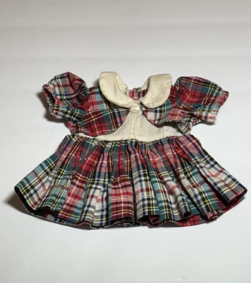 Vestido Escolar Vintage Terri Lee Fashions Etiquetado Multicolor A Cuadros Años 50 Foto 1 de 4