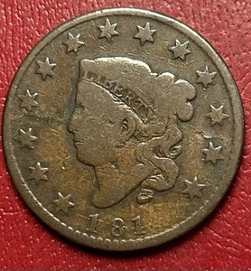 1819 Coronet Head Large Cent. No Reserve - Picture 1 of 2