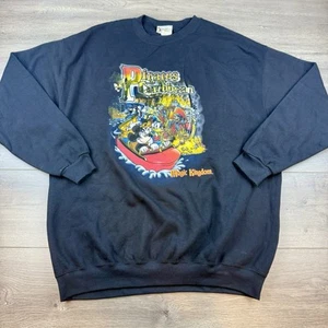 Vtg 90s Retro Walt Disney World Pirates Of The Caribbean Magic Kingdom Crew Neck - Picture 1 of 15