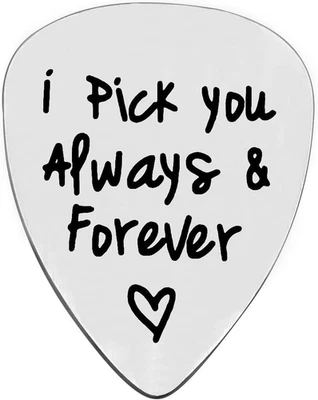 Guitar Pick Gifts for Boyfriend Husband Fiance I Pick You Guitar Pick Gifts for  - Image 1 of 4
