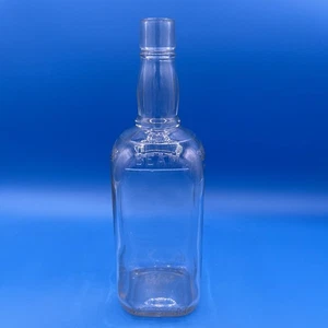 VINTAGE 1956 JIM BEAM CLEAR CORK TOP 4/5 QUART GLENSHAW GLASS COMPANY BOTTLE - Picture 1 of 7