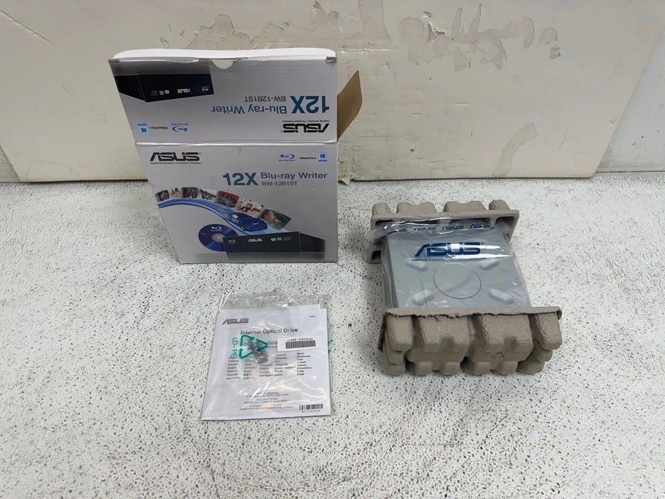 NEW ASUS BW-12B1ST Internal Blu-Ray/DVD/CD Writer Optical Drive - Image 1 of 4