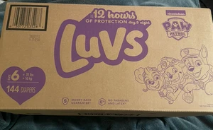 Luvs Diapers Size 6,  Bluey Platinum Protection Disposable Baby 144 Count - Picture 1 of 1