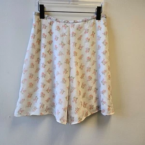 Vintage Summer Retro Floral Print High-Waisted Bermuda Flowy Shorts Culottes Whi - Picture 1 of 9