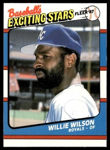 1987 Fleer Exciting Stars Willie Wilson Kansas City Royals #43 - Picture 1 of 2