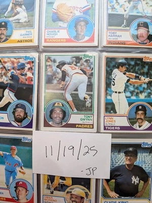 Conjunto completo de beisebol 1983 Topps 1-792 Boggs Gwynn Sandberg RC VGEX-NRMT - Imagem 1 de 4