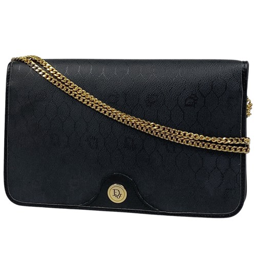 Christian Dior Borsa a tracolla catena modello nido d'ape 2WAY pochette logo Shoulde...