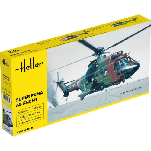 SUPER PUMA AS 332 M1 KIT 1:72 Heller Kit Elicotteri Modellino Nuovo - Immagine 1 di 1