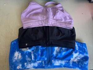 PICK SIZE/COLOR - Glamorise #9266 Women's Zip Up Front-Close Wirefree Sports Bra - Picture 1 of 13