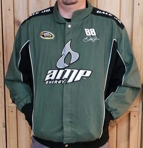 Vintage Winners Circle Mens Dale Earnhardt Jr NASCAR Jacket LARGE #88 Amp Energy - Picture 1 of 14
