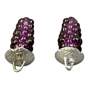 "Salero y pimentero de plástico púrpura para uvas falta soporte hecho para colgar 3""" - Imagen 1 de 10