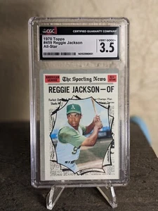 1970 Reggie Jackson Topps #459 The Sporting News Athletics All-Star CGC 3.5 VG+ - Picture 1 of 2
