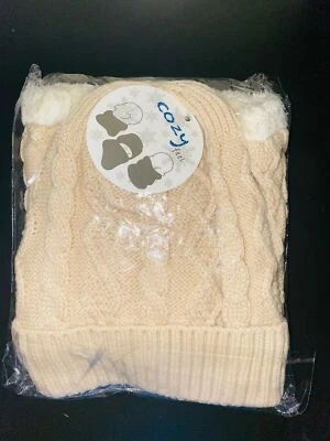 冬季毛皮球形亚克力针织帽,保暖舒适  — 第 1/2 张图片