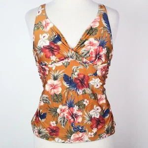 Camiseta tankini con aros floral mediana (8-10) de Tahití para mujer - Imagen 1 de 4