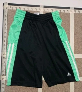 ADIDAS Youth Black 3 Stripes RN#67891 Shorts Size M-10/12 - Picture 1 of 7