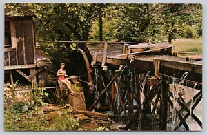 Post Card Pinson Water Mill Birmingham, AL - Girl Fishing M47 - Picture 1 of 2