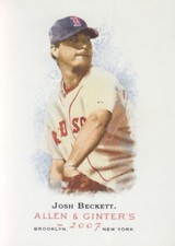 2007 Topps Allen & Ginter Baseball #297 Josh Beckett Boston Red Sox