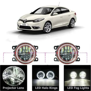 LED Fog Light Kit Angel Eye Ring DRL Daytime Running Lamp Fit For Renault Thalia - Picture 1 of 10