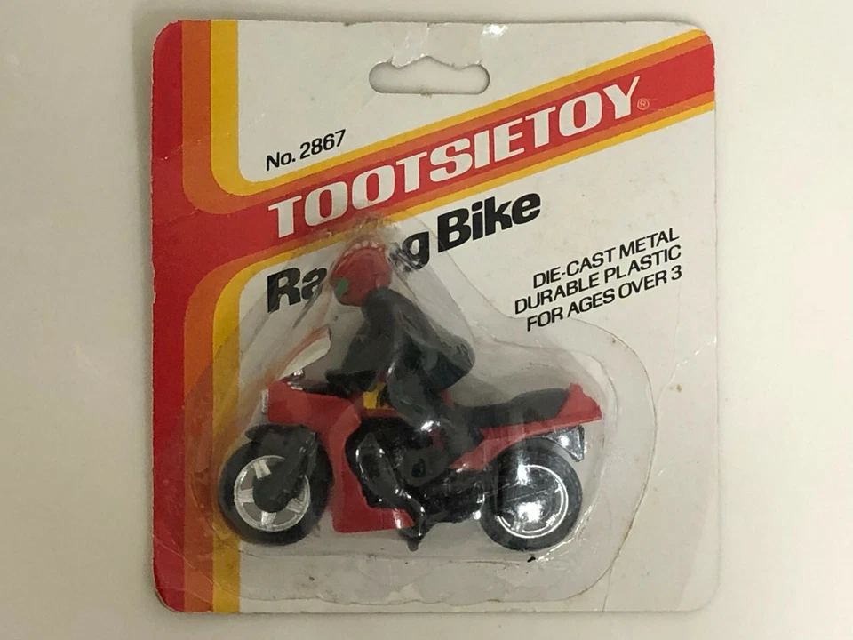 Vintage 1985 Tootsietoy Street Bike Honda CB400 Hawk / Toy #2867 / Rare Magenta