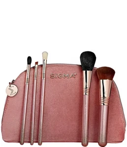 Sigma Modern Glam Brush Set 5 cutting-edge brushes+ beauty bag - Picture 1 of 2