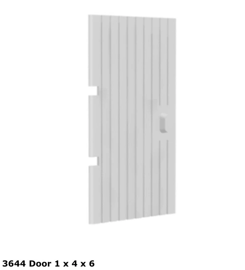 Lego 1x 3644 White Door 1 x 4 x 6 Town City 1970’s 1980’s - Image 1 of 1