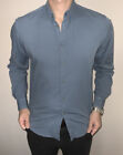 Mens DKNY Blue Cotton Formal Shirt Size UK M