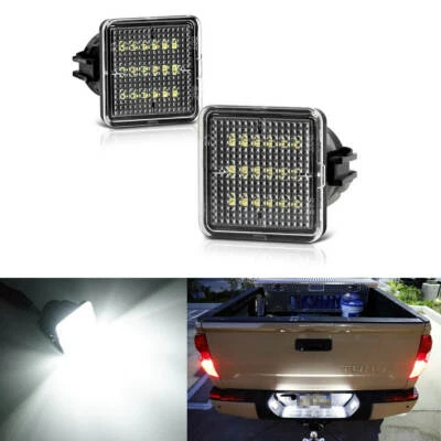 LED White License Plate Lights For 2016 2017 2018 2019 2020 2021 TOYOTA Tacoma - Image 1 of 4