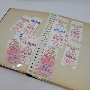 Birmingham Hengste Buch gefüllt mit Ephemera Tickets, Nachrichtenbrief, Serviette USFL - Bild 1 von 23