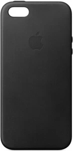 Apple Coque en cuir (pour iPhone SE) - Noir - Photo 1 sur 1