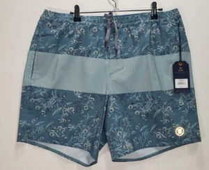 Roark Boardshorts Herren LARGE Shorey Swim Gummibund marine blau Hybrid NEU - Bild 1 von 5