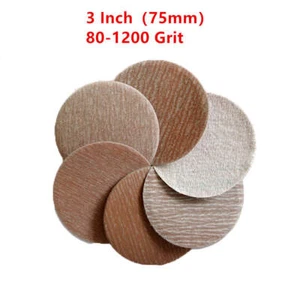 A275 Sandpaper Disc 3 Inch(75mm)80-1200 Grit Hook & Loop Sand Polish Sandpaper - Picture 1 of 4