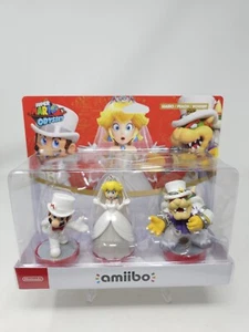 Super Mario Odyssey Amiibo 3er Pack Mario Peach Bowser Hochzeitsoutfit - Bild 1 von 2