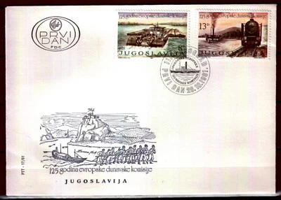 1904 - Yugoslavia 1981 - European Danube Commission - FDC - Image 1 of 2