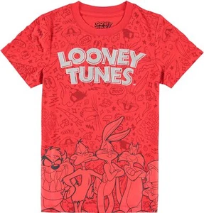 Looney Tunes Boys Short Sleeve T-Shirt - Bugs Bunny, Taz, Marvin, Daffy Duck... - Picture 1 of 18