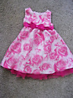 Nannette  Baby Girl Sz 12Mo Pink Sleeveless  Party Dress & Fur Bolaro Jacket