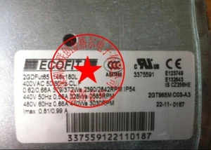 1 PCS  ECOFIT Fan  2GDFUT65 146*180L  AC 400V  Blower Centrifugal fan - Picture 1 of 1