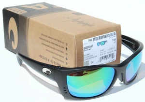 COSTA DEL MAR Fisch Omni POLARIZED Sunglasses Matte Black/Green 580P Global Fit - Picture 1 of 8