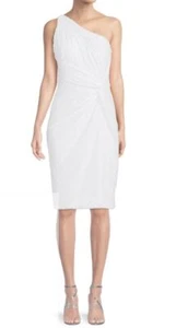 NEW RENE RUIZ Collection One Shoulder Sequin Dress, White - Picture 1 of 12
