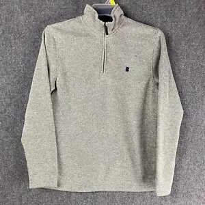 Izod 1/4 Zip Pullover Men's Small Gray Fleece Adults S 100% Polyester - Picture 1 of 8