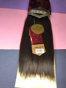 SAGA GOLD YAKY 10"_#4_100% HUMAN REMY HAIR WEAVE STRAIGHT EXTENSION - Picture 1 of 3