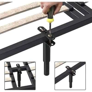 2X Bed Legs Adjustable Retractable Heavy Duty Bed Center Frame Slat Support Leg - Picture 1 of 13