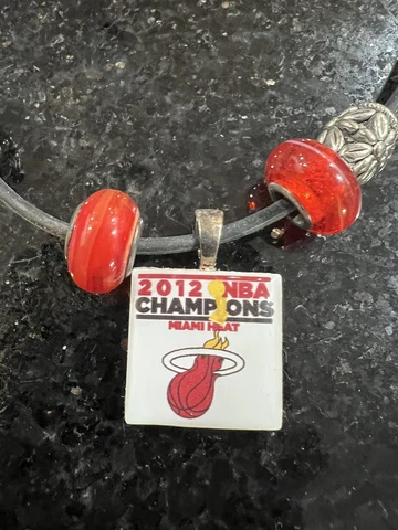Miami Heat 2012 NBA champions beaded tile necklace wincraft Cover