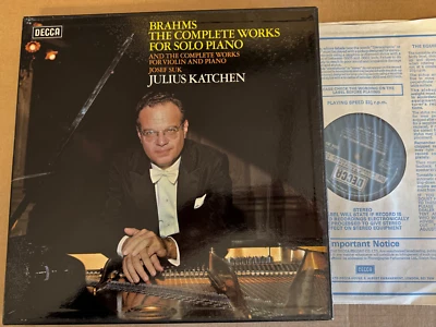 SDDA 261-9 Brahms Piano & Violin Works Katchen Suk 9 LP box set - Image 1 of 4