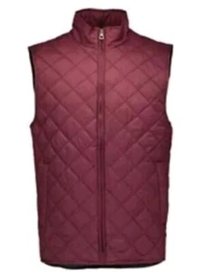 Diamond Quilted Vest Weatherproof Vintage Mens Sz M Red Mahogany winter fall - Picture 1 of 6